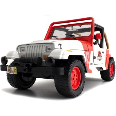 JURASSIC PARK JEEP WRANGLER IN SCALA 1:24 DIE-CAST