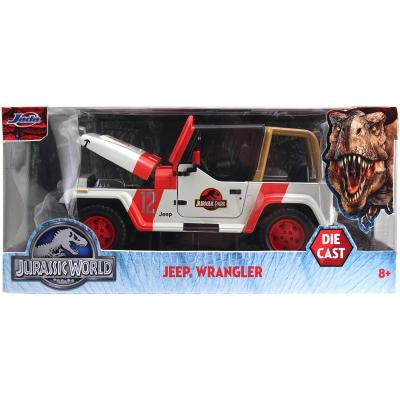 JURASSIC PARK JEEP WRANGLER IN SCALA 1:24 DIE-CAST