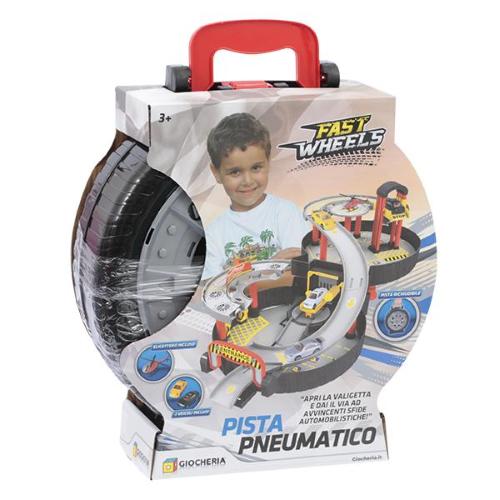 FAST WHEELS - PISTA MAXI-PNEUMATICO RICHIUDIBILE CON AUTO