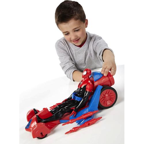 AVENGERS SPIDERMAN 30 CM CON VEICOLO 